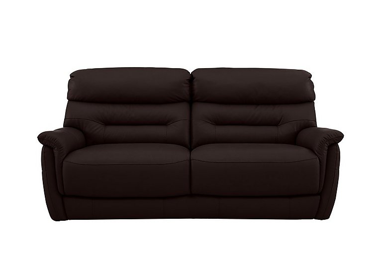 Chicago 3 Seater Leather Sofa - Dark Brown
