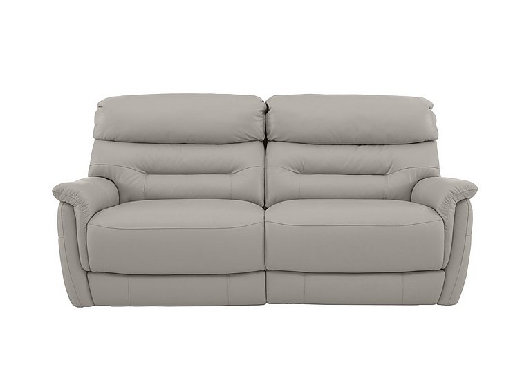 Chicago 3 Seater HW Leather Battery Recliner Sofa - Grey