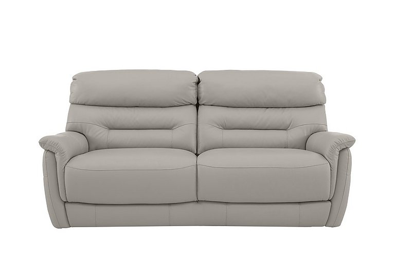 Chicago 3 Seater HW Leather Sofa - Grey
