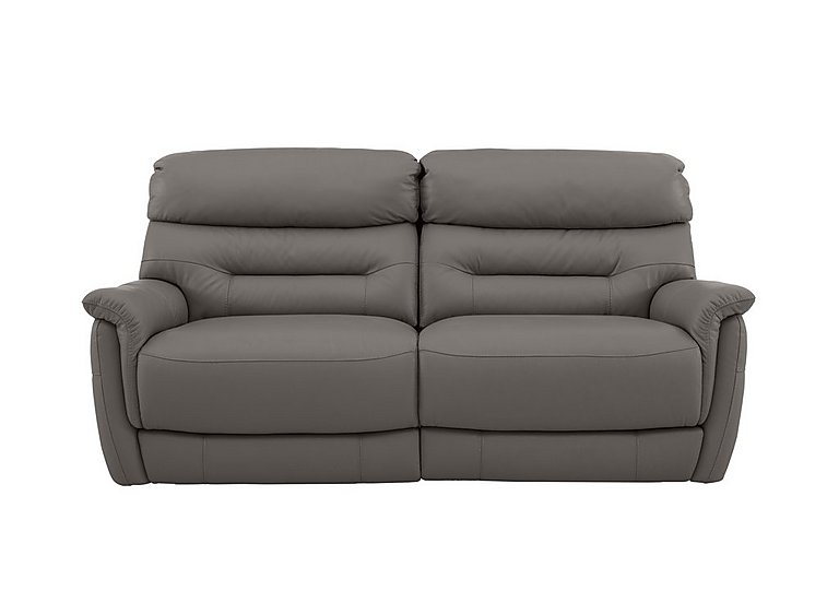 Chicago 3 Seater HW Leather Power Recliner Sofa - Elephant