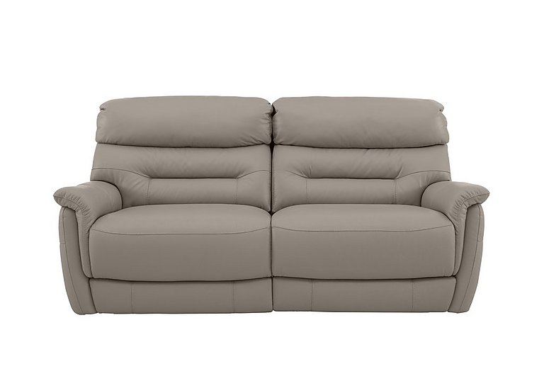 Chicago 3 Seater HW Leather Power Recliner Sofa - Feather