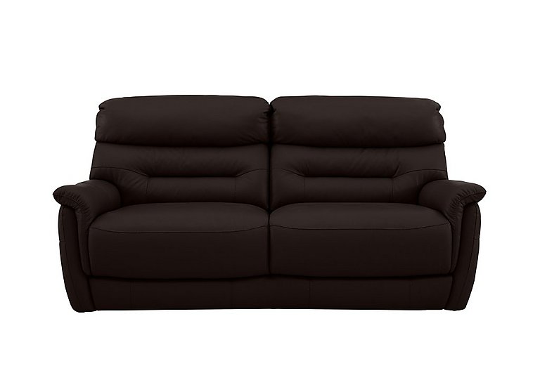 Chicago 3 Seater HW Leather Sofa - Expresso