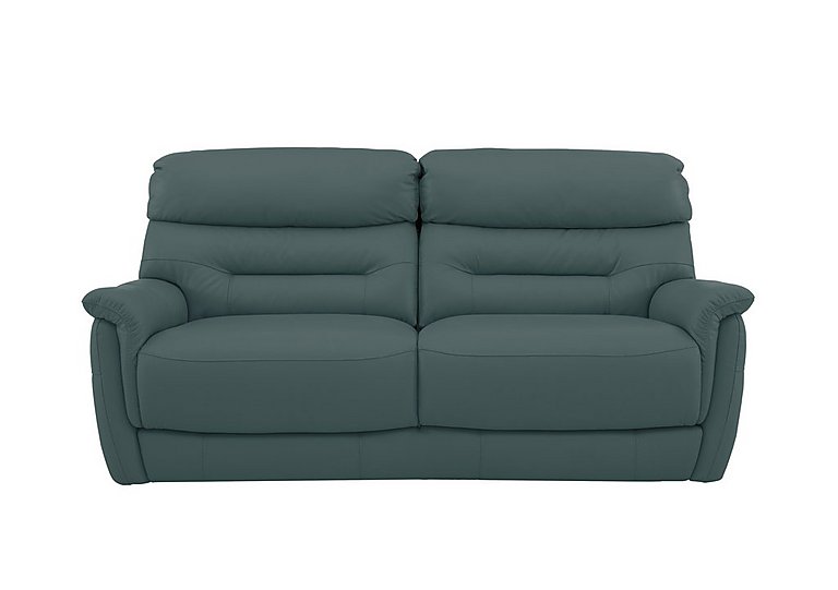 Chicago 3 Seater NC Leather Sofa - NC Lake Green