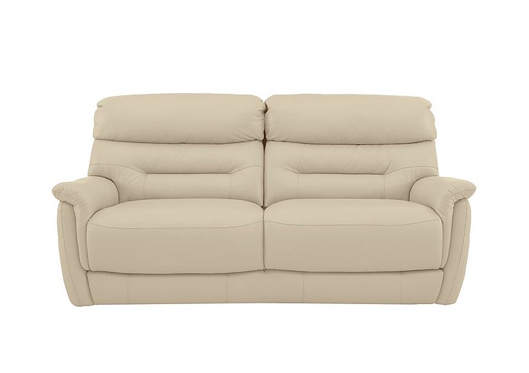 Chicago 3 Seater NC Leather Sofa - NC Bisque