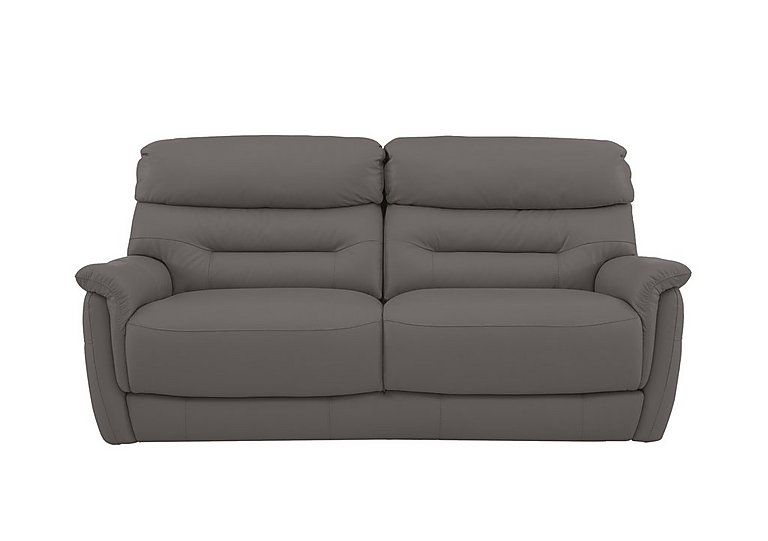 Chicago 3 Seater NC Leather Sofa - NC Elephant