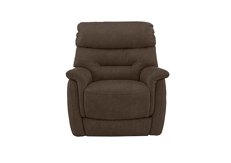Chicago Fabric Armchair with Battery Recliner - Dark Grey
