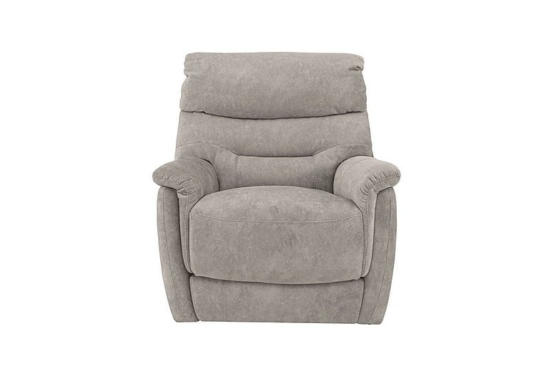 Chicago Fabric Armchair with Battery Recliner - Grey