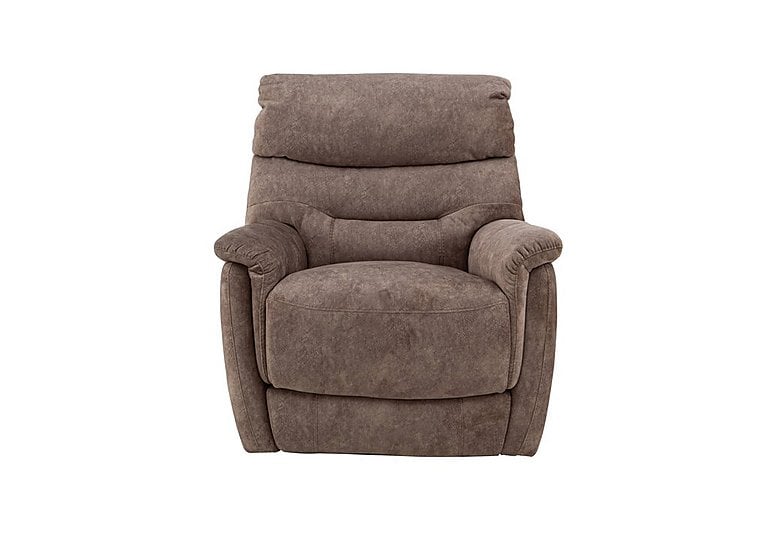 Chicago Fabric Armchair with Battery Recliner - Mink