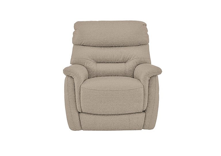 Chicago Fabric Armchair with Battery Recliner - R28 Beige