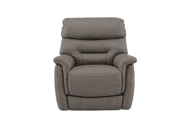 Chicago Fabric Armchair with Battery Recliner  Charcoal Grey | Bed Sava