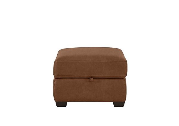 Chicago Fabric Storage Footstool  Hazelnut | Bed Sava