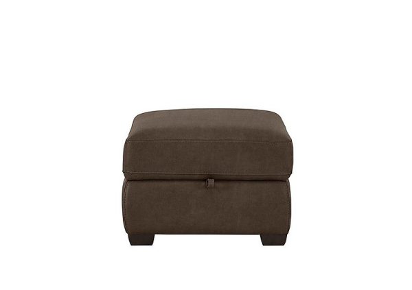 Chicago Fabric Storage Footstool  Dark Grey | Bed Sava