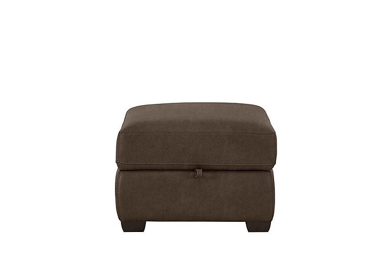 Chicago Fabric Storage Footstool - Dark Grey