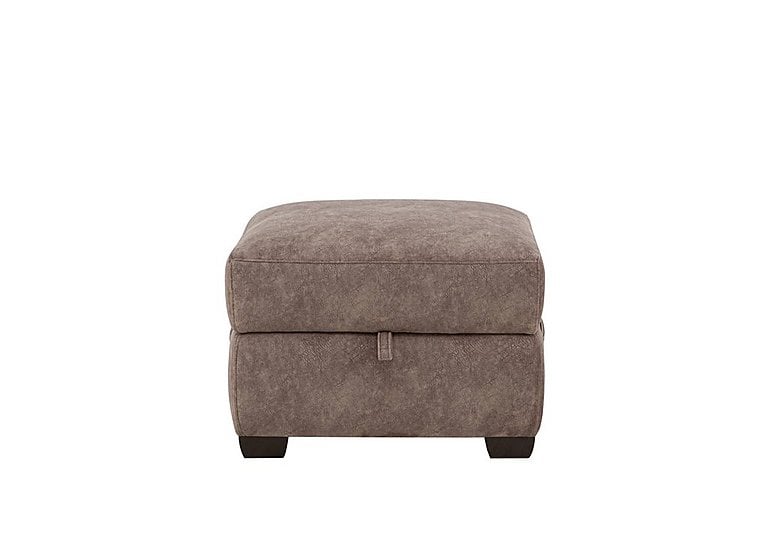 Chicago Fabric Storage Footstool - Mink
