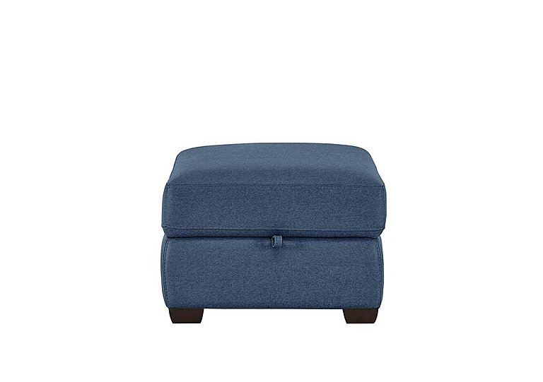 Chicago Fabric Storage Footstool - R38 Blue