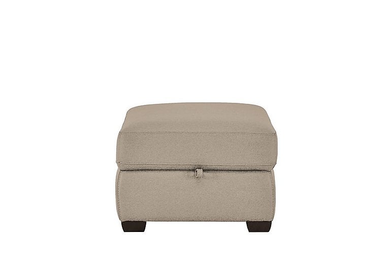 Chicago Fabric Storage Footstool - R28 Beige
