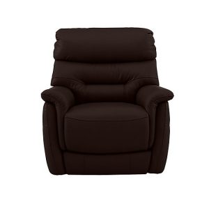 Chicago Leather Power Recliner Armchair  Teak | Bed Sava