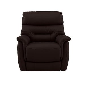 Chicago Leather Power Recliner Armchair  Dark Brown | Bed Sava