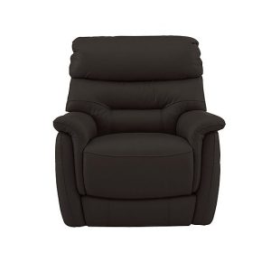 Chicago BV Leather Power Recliner Armchair  Dark Chocolate | Bed Sava