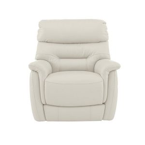 Chicago BV Leather Power Recliner Armchair  Frost | Bed Sava