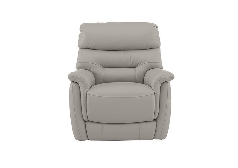 Chicago HW Leather Power Recliner Armchair - Grey