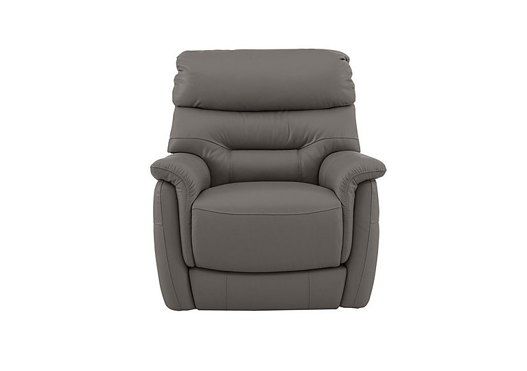 Chicago HW Leather Power Recliner Armchair - Elephant