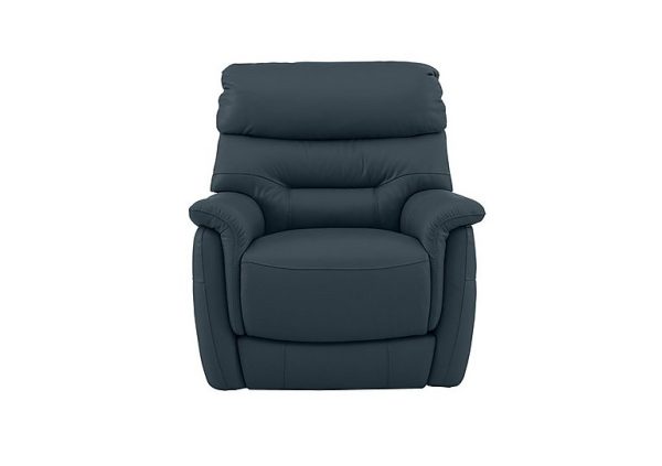 Chicago HW Leather Armchair  Ocean Blue | Bed Sava