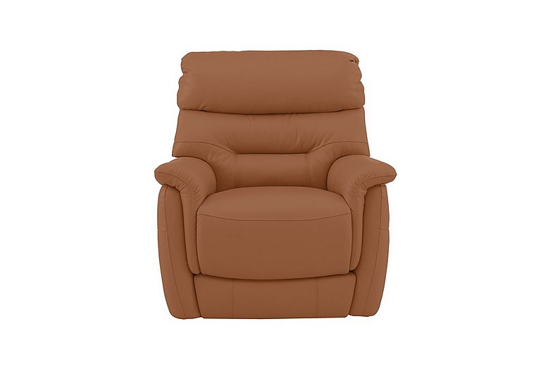 Chicago NC Leather Power Recliner Armchair - Pecan Brown