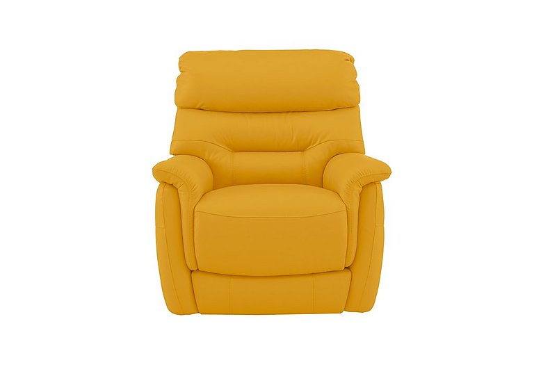 Chicago NC Leather Armchair with Battery Recliner - Sunflower