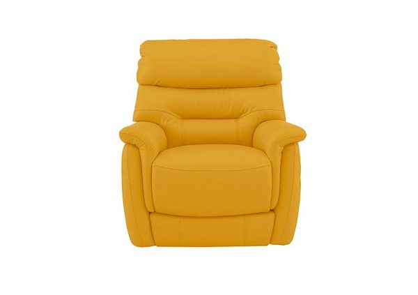Chicago NC Leather Power Recliner Armchair  Sunflower | Bed Sava