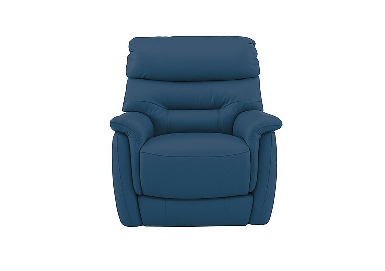 Chicago NC Leather Power Recliner Armchair - Carribean Sea