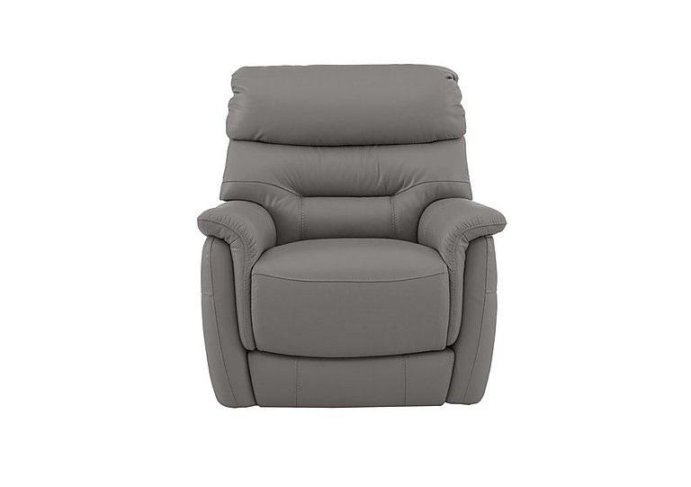 Chicago NC Leather Power Recliner Armchair - Sleet