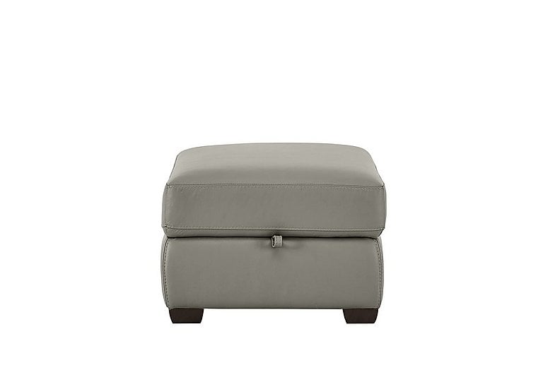 Chicago NC Leather Storage Stool - Feather