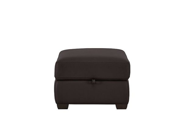 Chicago NC Leather Storage Stool | Bed Sava