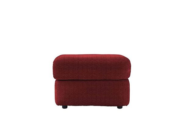 G Plan  Chloe Fabric Footstool  Destiny Ruby | Bed Sava