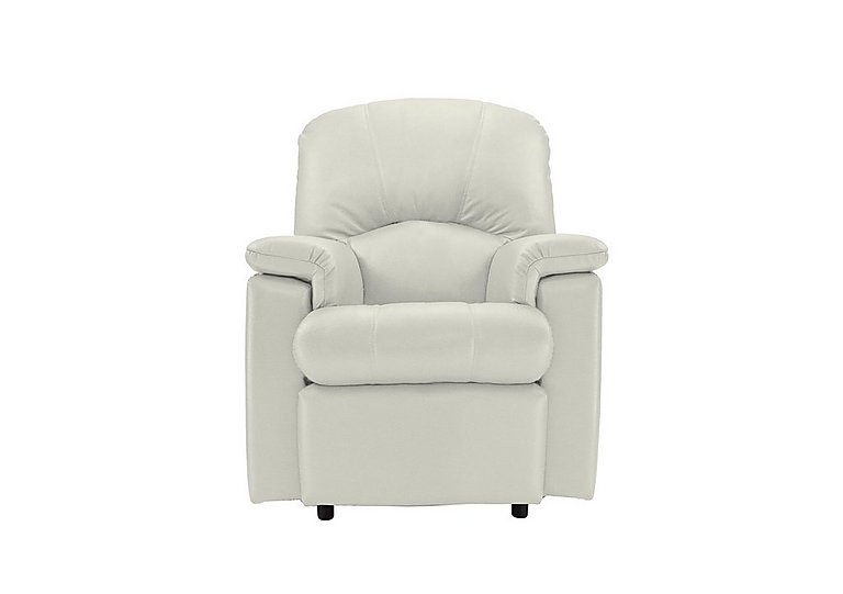 G Plan - Chloe Small Leather Power Recliner Armchair - Oxford Chalk