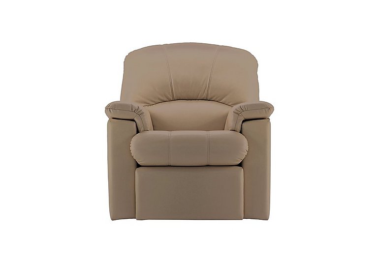 G Plan - Chloe Small Leather Power Recliner Armchair - Capri Mushroom