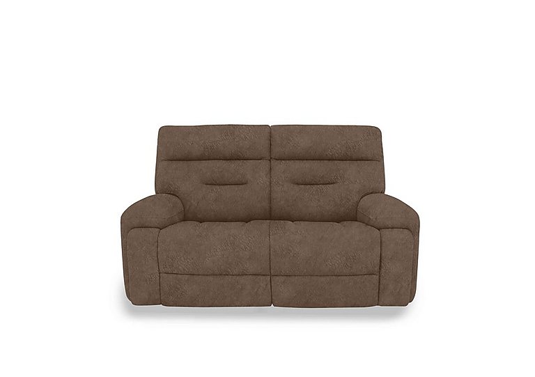 Cinemax 2 Seater Fabric Sofa - Classic Brown
