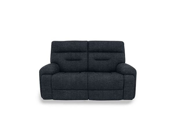 Cinemax 2 Seater Fabric Sofa  Black Mica | Bed Sava