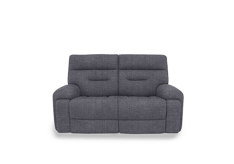 Cinemax 2 Seater Fabric Sofa with Power Recliner - Halifax Gunmetal