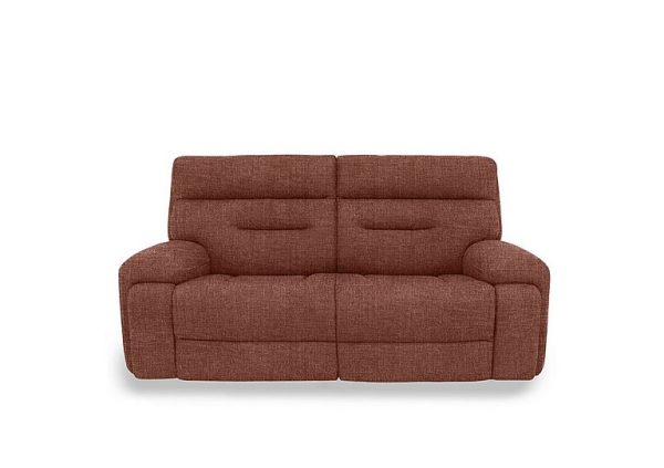 Cinemax 3 Seater Fabric Sofa  Red Maple | Bed Sava