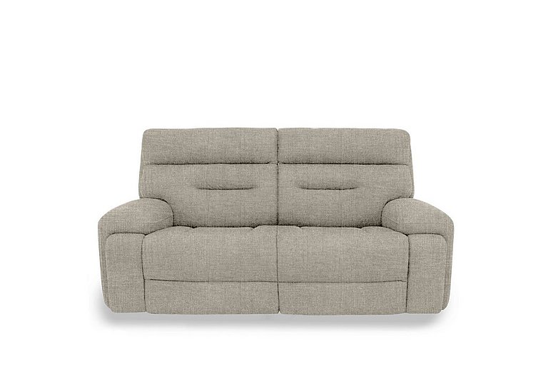 Cinemax 3 Seater Fabric Sofa with Power Recliner - Halifax Sand