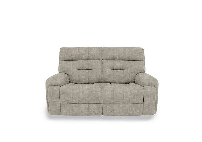 Cinemax 2 Seater Fabric Sofa with Power Recliner - Halifax Sand