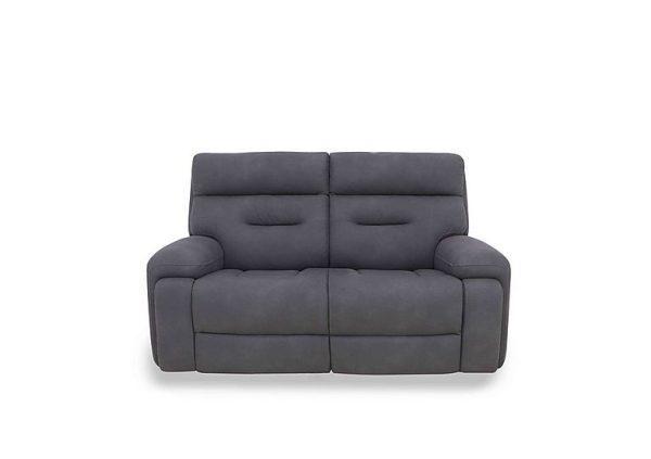 Cinemax 2 Seater Fabric Sofa  Nappa Grey | Bed Sava