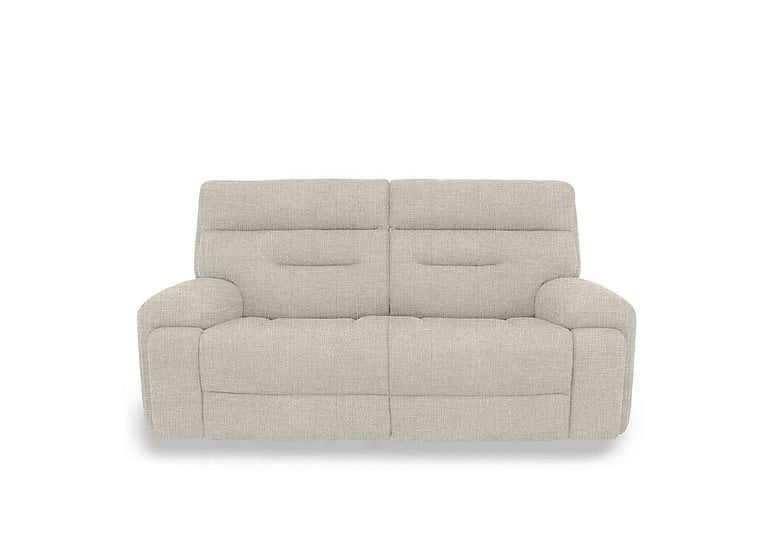 Cinemax 3 Seater Fabric Sofa with Power Recliner - Weave Stone