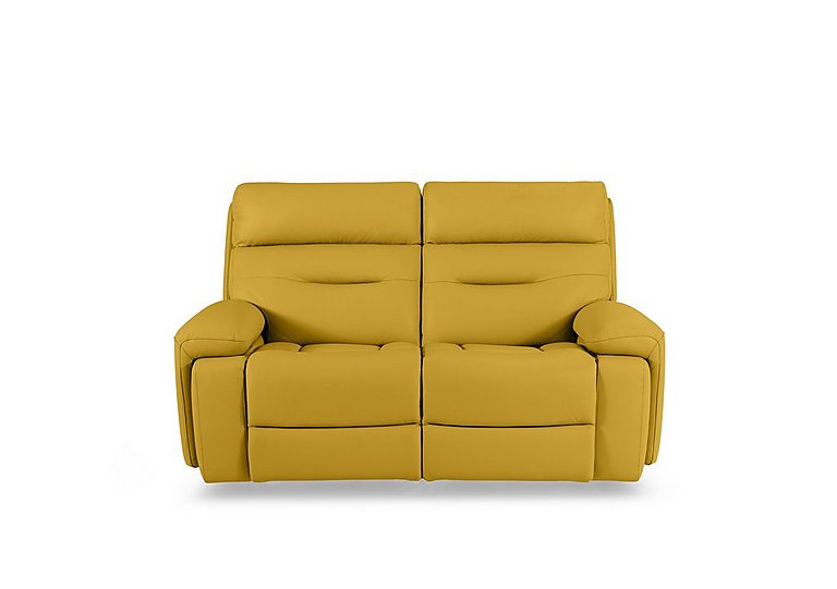 Cinemax 2 Seater Leather Power Recliner Sofa with Power Headrests and Media Arms - Giallo
