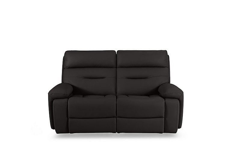 Cinemax 2 Seater Leather Power Recliner Sofa with Power Headrests and Media Arms - Starry Grey