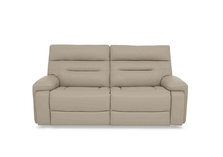 Cinemax 3 Seater Leather Sofa - Dacota Pebble