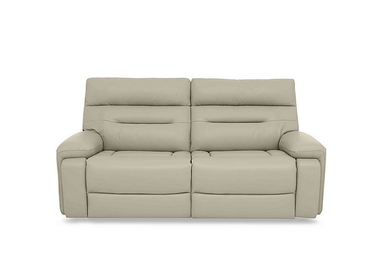 Cinemax 3 Seater Leather Sofa - Natural Sand