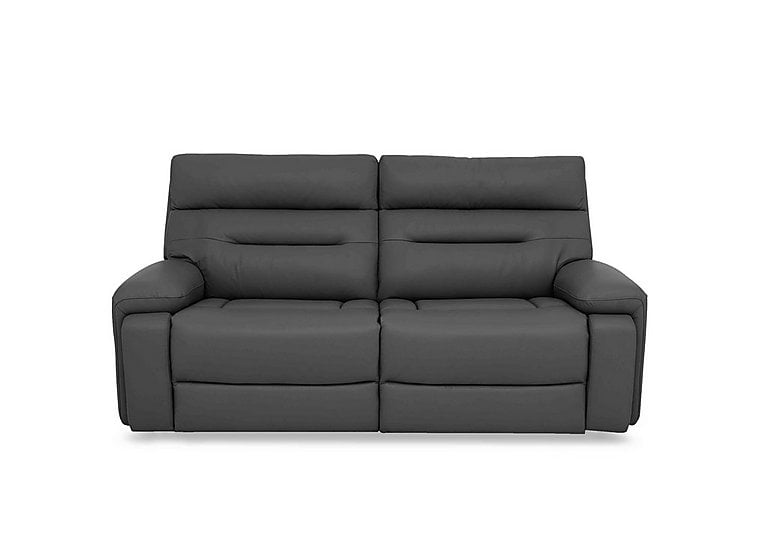 Cinemax 3 Seater Leather Sofa - Grey